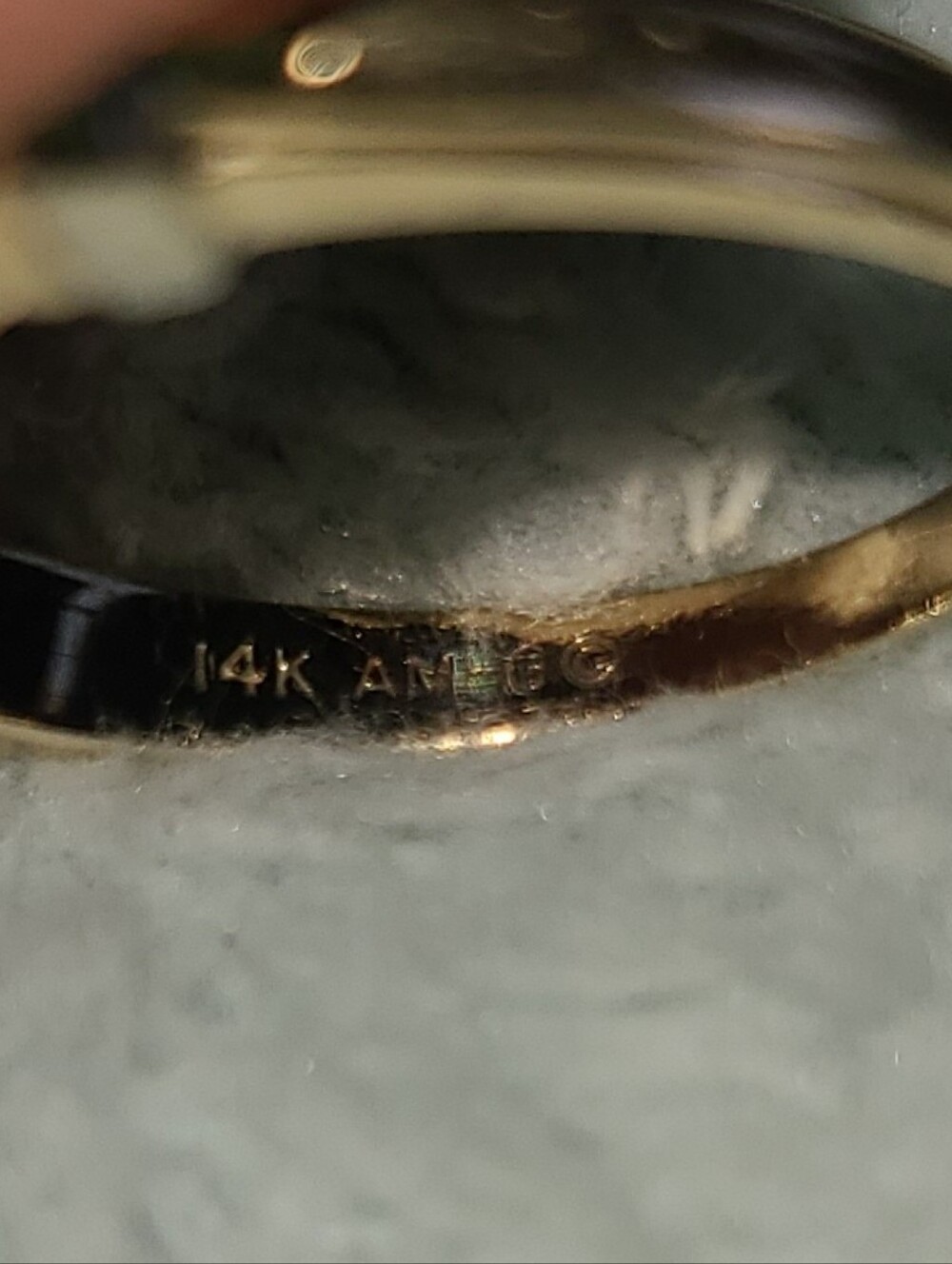 14K AM-Gold Vintage Diamond Statement Ring - Picture 12 of 15